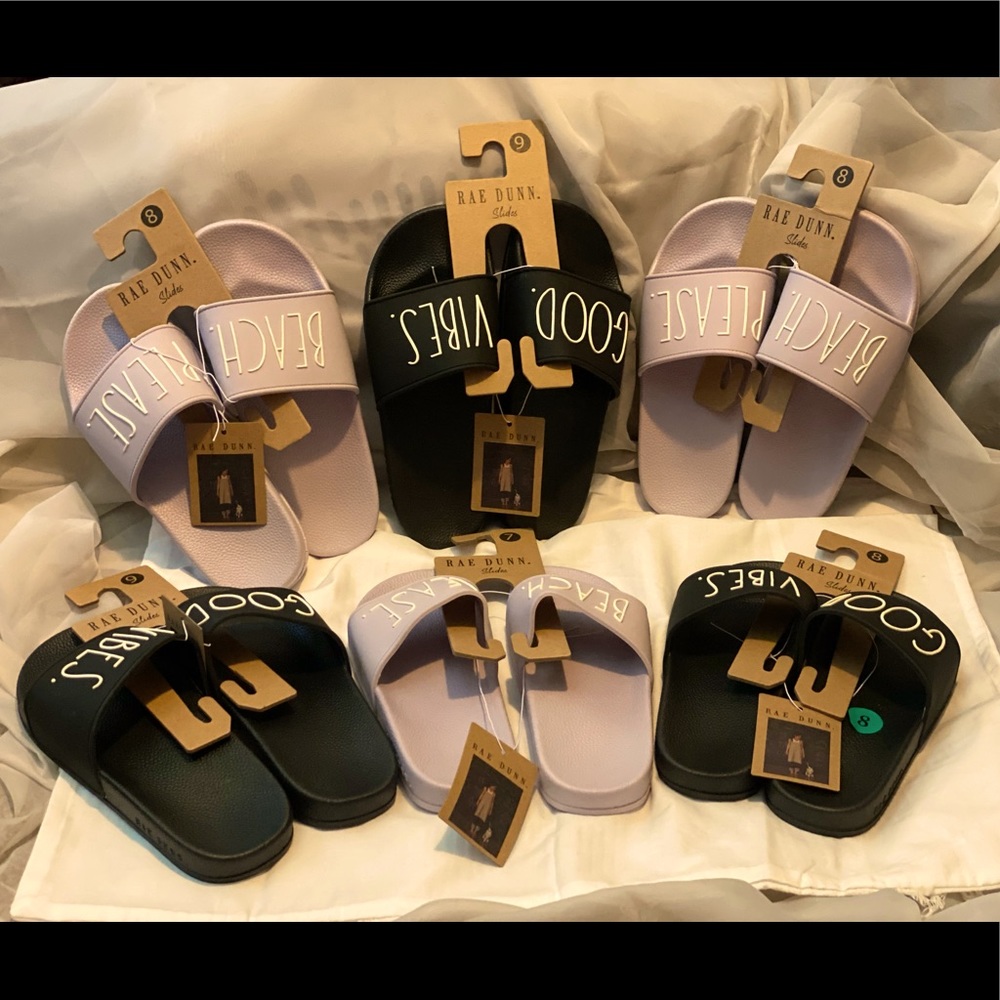 Black Rae Dunn slides